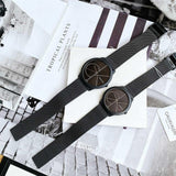  Shop Authentic Calvin Klein Minimal Black Dial Black Mesh Bracelet Watch for Women - K3M5245X - Luxxuri