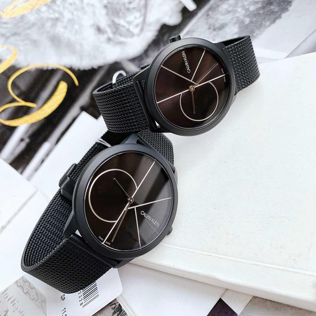  Shop Authentic Calvin Klein Minimal Black Dial Black Mesh Bracelet Watch for Men - K3M5145X - Luxxuri