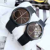  Shop Authentic Calvin Klein Minimal Black Dial Black Mesh Bracelet Watch for Men - K3M5145X - Luxxuri