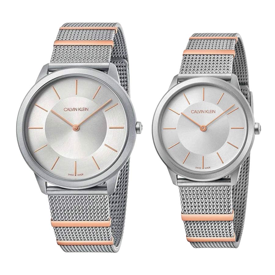  Shop Authentic Calvin Klein Minimal Silver Dial Silver Mesh Strap Watch For Men - K3M521Y6 - Luxxuri