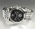  Shop Authentic Emporio Armani Franco Black Dial Silver Steel Strap Watch For Men - AR0373 - Luxxuri