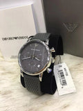  Shop Authentic Emporio Armani Luigi Chronograph Quartz Grey Dial Grey Leather Strap Watch For Men - AR1735 - Luxxuri