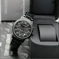  Shop Authentic Emporio Armani Classic Chronograph Black Dial Black Stainless Steel Strap Watch For Men - AR2453 - Luxxuri