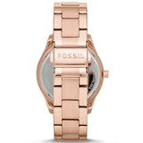 Shop Authentic Fossil Boyfriend Multifunction Rose Gold Dial Rose Gold Steel Strap Watch for Women - ES3885 - Luxxuri