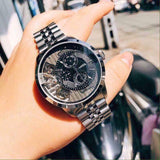  Shop Authentic Fossil Townsman Multifunction Black Dial Silver Steel Strap Watch for Men - ME1135 - Luxxuri