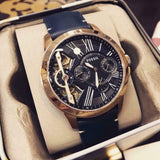  Shop Authentic Fossil Grant Twist Multifunction Blue Dial Blue Leather Strap Watch for Men - ME1162 - Luxxuri