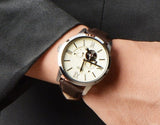  Shop Authentic Fossil Townsman Automatic White Dial Brown Leather Strap Watch for Men - ME3064 - Luxxuri