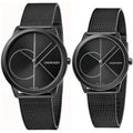  Shop Authentic Calvin Klein Minimal Black Dial Black Mesh Bracelet Watch for Men - K3M5145X - Luxxuri