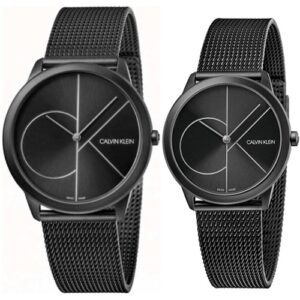  Shop Authentic Calvin Klein Minimal Black Dial Black Mesh Bracelet Watch for Men - K3M5145X - Luxxuri