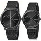  Shop Authentic Calvin Klein Minimal Black Dial Black Mesh Bracelet Watch for Women - K3M5245X - Luxxuri
