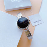  Shop Authentic Calvin Klein Authentic Black Dial Silver Steel Strap Watch for Women - K8G23141 - Luxxuri