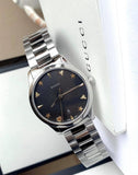  Shop Authentic Gucci G Timeless Black Dial Silver Steel Strap Watch For Women - YA1264029A - Luxxuri