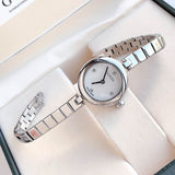  Shop Authentic Gucci Diamantissima Quartz Diamonds White Dial Silver Steel Strap Watch For Women - YA141503 - Luxxuri