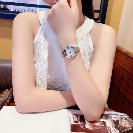  Shop Authentic Gucci GG2570 White Dial Silver Steel Strap Watch For Women - YA142502 - Luxxuri