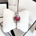  Shop Authentic Gucci Horsebit Quartz Red Dial Silver Steel Strap Watch For Women - YA139502 - Luxxuri