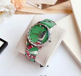  Shop Authentic Gucci G Timeless Le Marche Des Merveilles Green Dial Green Leather Strap Watch for Women - YA1264081 - Luxxuri