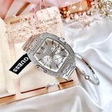  Shop Authentic Guess Phoenix Multifunction Crystals Silver Dial Silver Steel Strap Watch For Men - GW0094G1 - Luxxuri