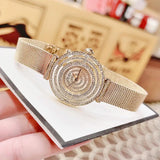  Shop Authentic Guess Dream Quartz Gold Dial Gold Mesh Strap Watch For Women - GW0550L2 - Luxxuri