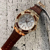  Shop Authentic Guess Limelight Analog White Dial Brown Leather Strap Watch For Women - W0775l14 - Luxxuri