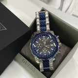  Shop Authentic Guess Octane Chronograph Blue Dial Two Tone Steel Strap Watch for Men - W1046G2 - Luxxuri