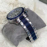  Shop Authentic Guess Octane Chronograph Blue Dial Two Tone Steel Strap Watch for Men - W1046G2 - Luxxuri