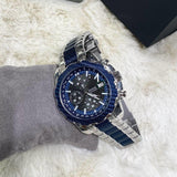  Shop Authentic Guess Octane Chronograph Blue Dial Two Tone Steel Strap Watch for Men - W1046G2 - Luxxuri