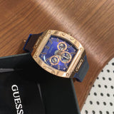  Shop Authentic Guess Phoenix Multifunction Blue Dial Blue Rubber Strap Watch for Men - GW0202G4 - Luxxuri