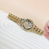  Shop Authentic Guess Allara Quartz Gold Dial Gold Steel Strap Watch For Women - GW0604L2 - Luxxuri