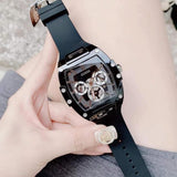  Shop Authentic Guess Phoenix Multifunction Black Dial Black Rubber Strap Watch for Men - GW0203G3 - Luxxuri
