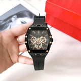  Shop Authentic Guess Phoenix Multifunction Black Dial Black Silicone Strap Watch For Men - GW0203G8 - Luxxuri