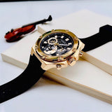  Shop Authentic Guess Third Gear Multifunction Black Dial Black Rubber Strap Watch for Men - GW0334G2 - Luxxuri