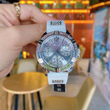  Shop Authentic Guess Frontier Diamonds Silver Dial White Rubber Strap Watch for Women - GW0045L1 - Luxxuri