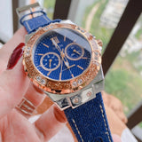  Shop Authentic Guess Limelight Quartz Analog Blue Dial Blue Denim Strap Watch For Women - W0775l10 - Luxxuri
