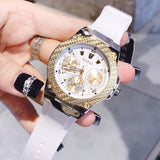  Shop Authentic Guess Zena Analog White Dial White Rubber Strap Watch For Women - W1094L1 - Luxxuri