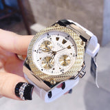  Shop Authentic Guess Zena Analog White Dial White Rubber Strap Watch For Women - W1094L1 - Luxxuri