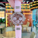  Shop Authentic Guess Frontier Diamonds Rose Gold Dial Pink Rubber Strap Watch For Women - W1160L5 - Luxxuri