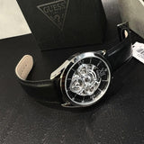  Shop Authentic Guess Tailor Multifunction Black Dial Black Leather Strap Watch for Men - GW0389G1 - Luxxuri