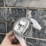  Shop Authentic Guess Phoenix Multi Function Silver Dial White Rubber Strap Watch for Men - GW0203G1 - Luxxuri