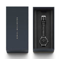  Shop Authentic Daniel Wellington Classic Petite Reading Black Dial Black Leather Strap Watch For Women - DW00100179 - Luxxuri