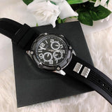  Shop Authentic Guess Delta Black Dial Black Silicone Strap Watch for Men - GW0051G1 - Luxxuri