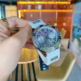 Shop Authentic Guess Frontier Diamonds Silver Dial White Rubber Strap Watch for Women - GW0045L1 - Luxxuri