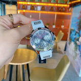  Shop Authentic Guess Frontier Diamonds Silver Dial White Rubber Strap Watch for Women - GW0045L1 - Luxxuri