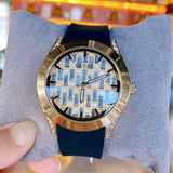  Shop Authentic Guess Clarity Gold Dial Black Silicone Strap Watch for Women - GW0109L1 - Luxxuri