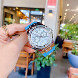  Shop Authentic Guess Limelight Crystals White Dial Blue Rubber Strap Watch for Women - W1053L5 - Luxxuri