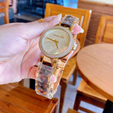  Shop Authentic Michael Kors Parker Mother Of Pearl White Dial Two Tone Steel Strap Watch For Women - MK6518 - Luxxuri