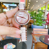  Shop Authentic Michael Kors Parker Mother of Pearl Pink Dial Two Tone Steel Strap Watch for Women - MK6402 - Luxxuri