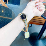  Shop Authentic Michael Kors Runway Mercer Quartz Black Dial Two Tone Steel Strap Watch For Women - MK6672 - Luxxuri