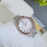  Shop Authentic Michael Kors Mindy White Dial Silver Steel Strap Watch For Women - MK7075 - Luxxuri