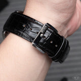  Shop Authentic Hugo Boss Casual Chronograph Silver Dial Black Leather Strap Watch For Men - HB1512880 - Luxxuri
