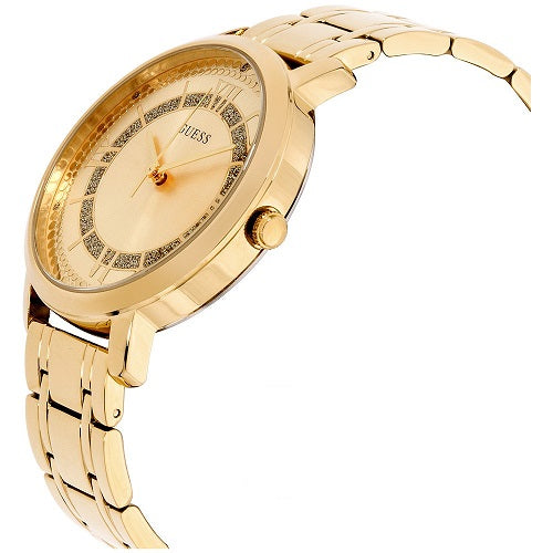  Shop Authentic Guess Montauk Gold Dial Gold Steel Strap Watch for Women - W0933L2 - Luxxuri
